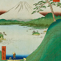 冨士三十六景　甲斐御坂越（部分）