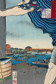 武蔵百景之内　江戸ばしより日本橋の景